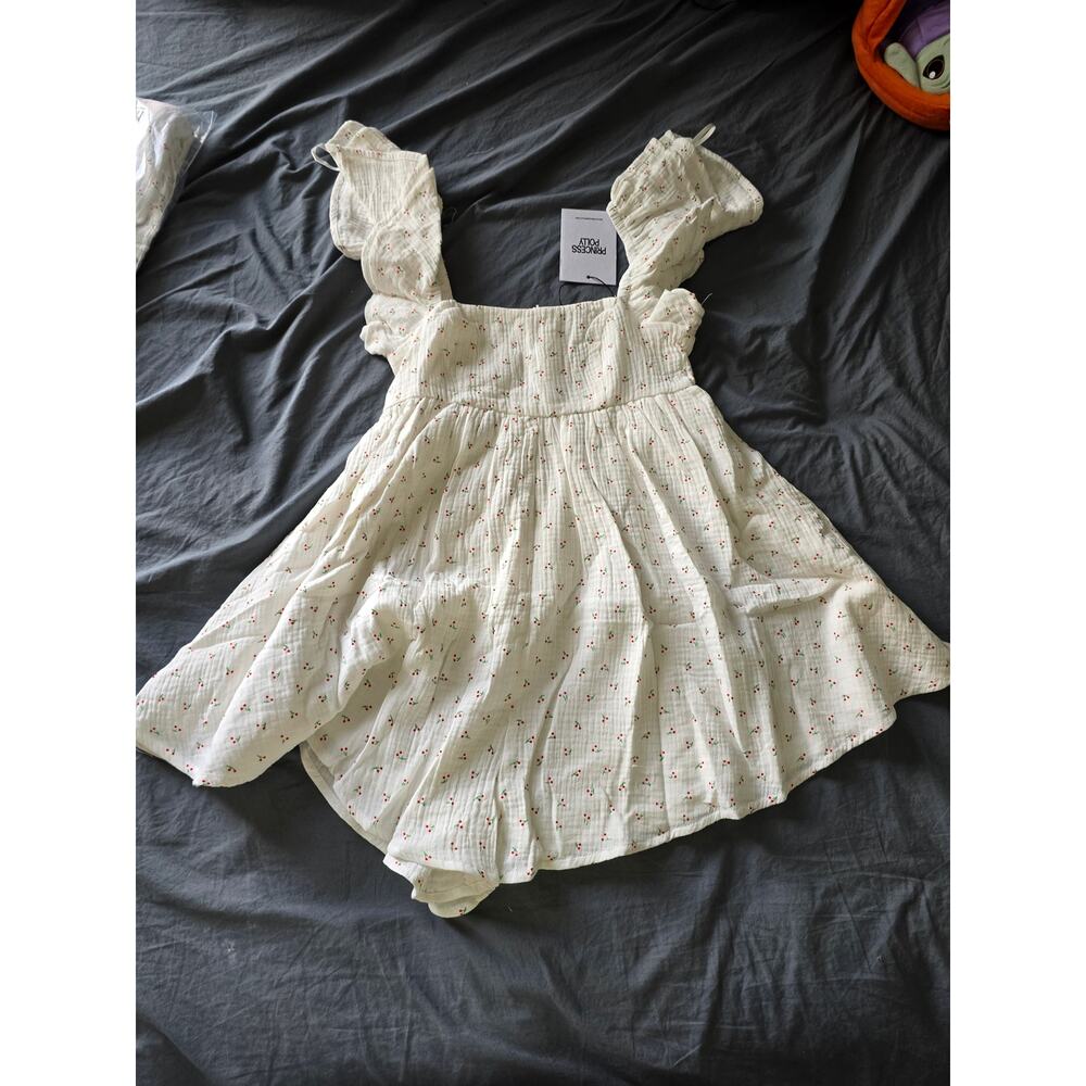 COPY - NWT Princess Polly GREEVES ROMPER WHITE / CHERRY size 0 - Picture 2 of 7